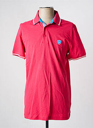 Polo stretch manches courtes rouge CAMBRIDGE homme