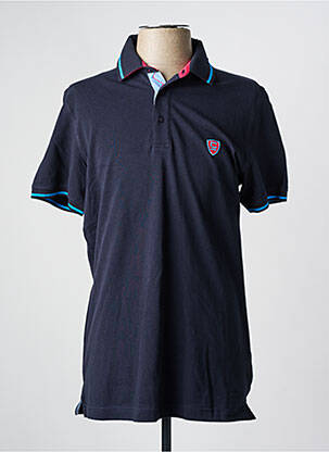Polo stretch manches courtes noir CAMBRIDGE homme
