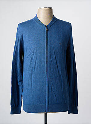 Gilet manches longues bleu CAMBRIDGE pour homme