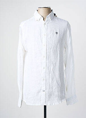 Chemise manches longues blanc CAMBRIDGE pour homme
