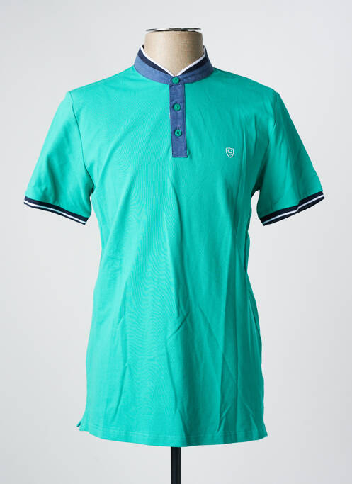 Polo coupe droite manches courtes vert CAMBRIDGE homme