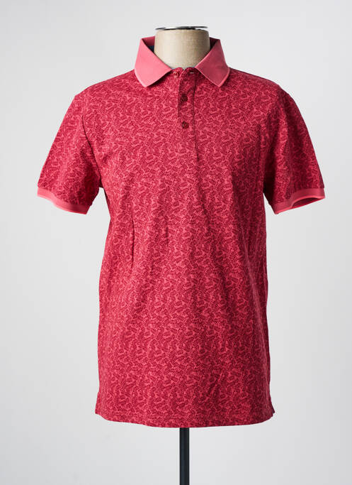 Polo stretch manches courtes rouge CAMBRIDGE homme