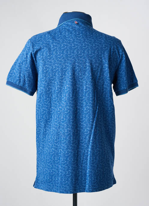 Polo stretch manches courtes bleu CAMBRIDGE homme