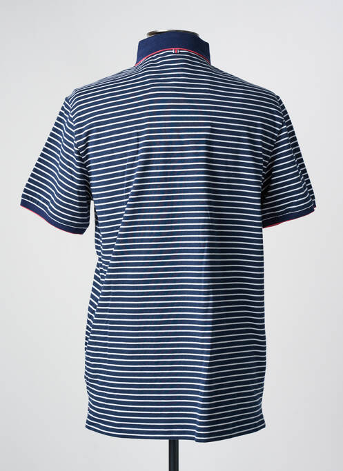 Polo stretch manches courtes bleu CAMBRIDGE homme