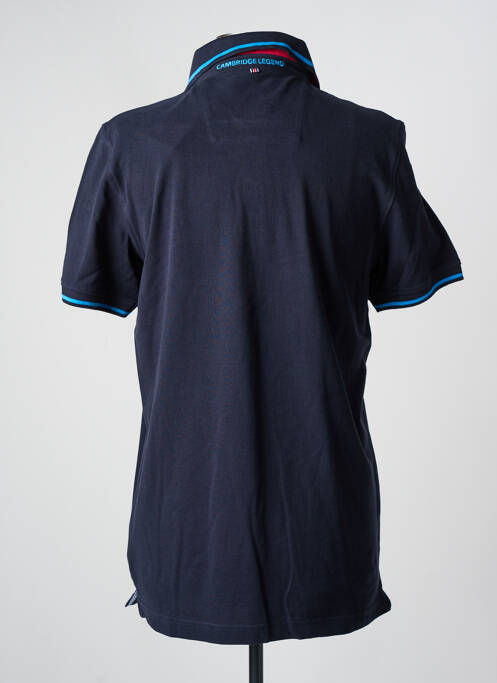 Polo stretch manches courtes noir CAMBRIDGE homme