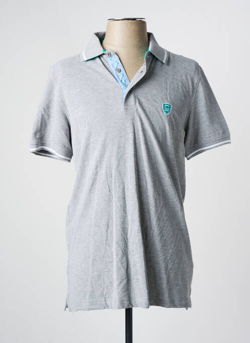 Polo stretch manches courtes gris CAMBRIDGE homme
