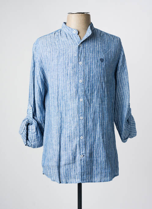 Chemise manches longues bleu CAMBRIDGE pour homme