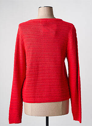 Gilet manches longues fermeture boutonnée sur le devant rouge JULIE GUERLANDE femme