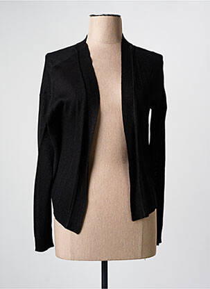 Gilet manches longues col v noir JULIE GUERLANDE femme