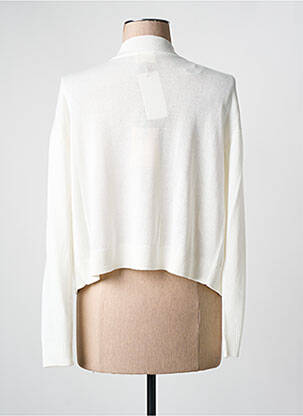 Gilet manches longues col v blanc JULIE GUERLANDE femme