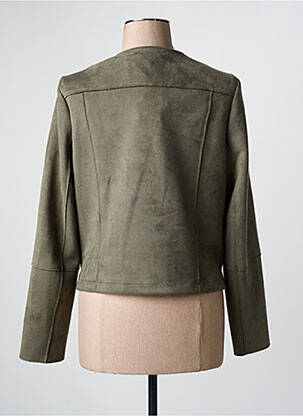 Veste casual col rond vert JULIE GUERLANDE femme