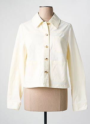 Veste casual coupe droite beige JULIE GUERLANDE femme