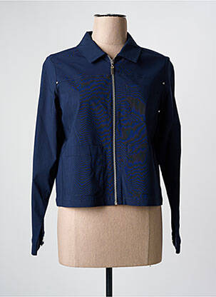 Veste casual coupe droite bleu JULIE GUERLANDE femme