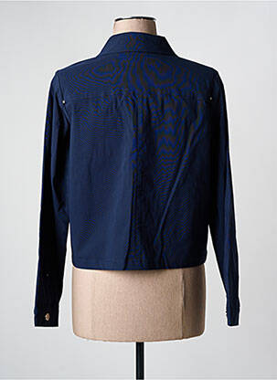 Veste casual coupe droite bleu JULIE GUERLANDE femme