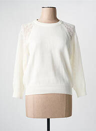 Pull col rond manches longues beige JULIE GUERLANDE femme