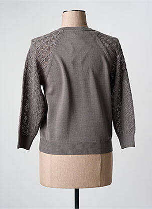 Pull coupe droite manches longues vert JULIE GUERLANDE femme