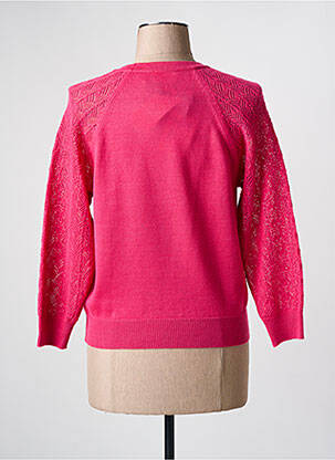 Pull coupe droite manches longues rose JULIE GUERLANDE femme