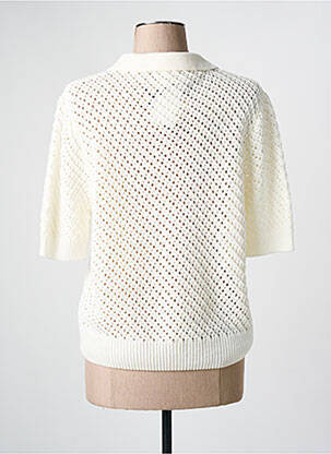 Pull resserrée sur le bas manches courtes beige JULIE GUERLANDE femme