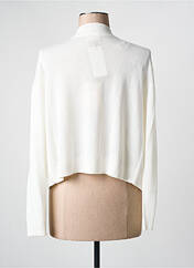 Gilet manches longues blanc JULIE GUERLANDE pour femme seconde vue