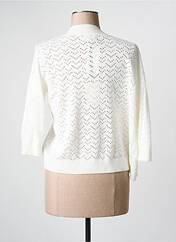 Gilet manches longues blanc JULIE GUERLANDE pour femme seconde vue