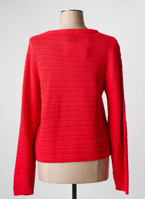 Gilet manches longues fermeture boutonnée sur le devant rouge JULIE GUERLANDE femme