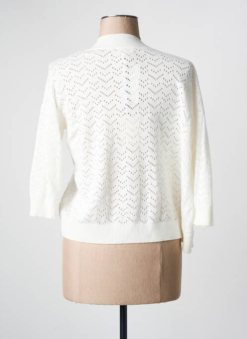 Gilet manches longues manches longues blanc JULIE GUERLANDE femme