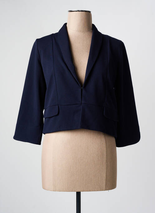 Blazer col châle bleu JULIE GUERLANDE femme