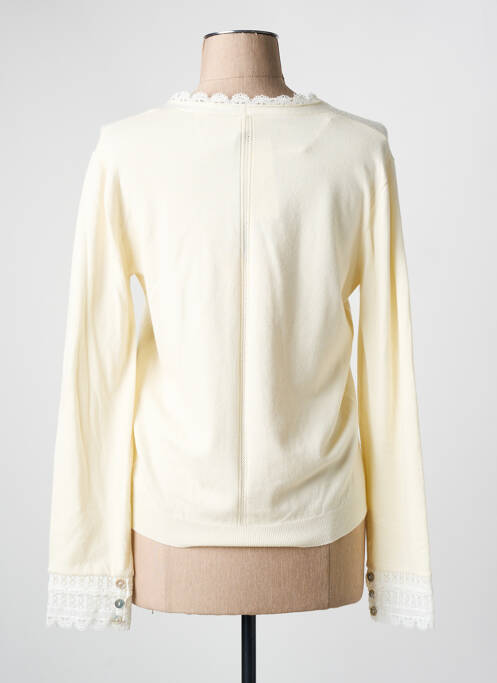 Gilet manches longues beige JULIE GUERLANDE pour femme