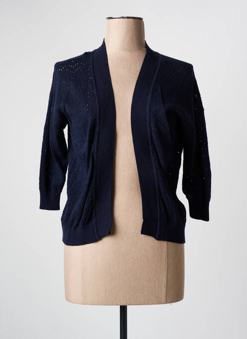 Gilet manches longues bleu JULIE GUERLANDE pour femme