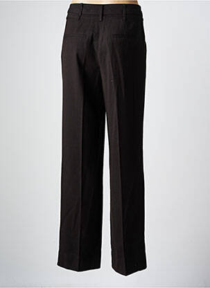 Pantalon droit stretch taille normale noir JULIE GUERLANDE femme