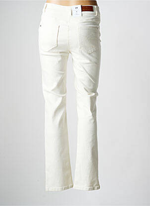 Jeans coupe droite stretch taille normale beige JULIE GUERLANDE femme