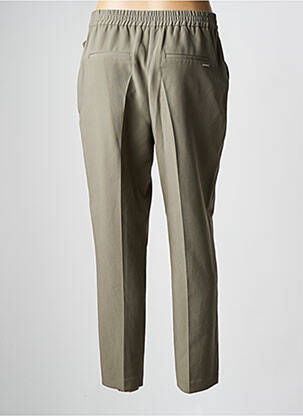 Pantalon droit stretch taille normale vert JULIE GUERLANDE femme