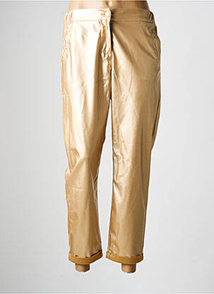 Pantalon 7/8 taille élastique taille normale or JULIE GUERLANDE femme
