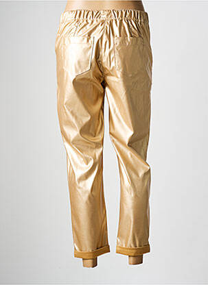 Pantalon 7/8 taille élastique taille normale or JULIE GUERLANDE femme
