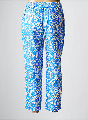 Pantalon 7/8 taille élastique taille normale bleu JULIE GUERLANDE femme