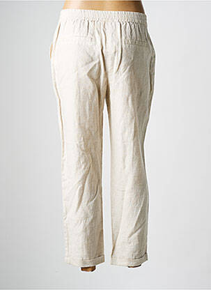 Pantalon 7/8 taille élastique taille normale beige JULIE GUERLANDE femme