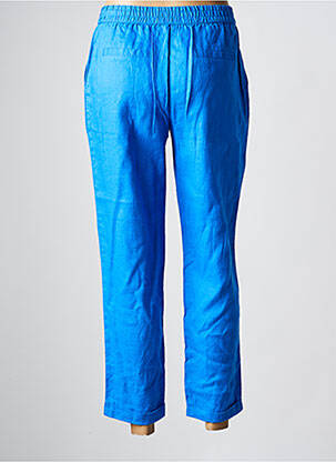 Pantalon 7/8 taille élastique taille normale bleu JULIE GUERLANDE femme