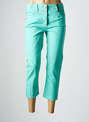 Pantacourt stretch taille normale bleu JULIE GUERLANDE femme