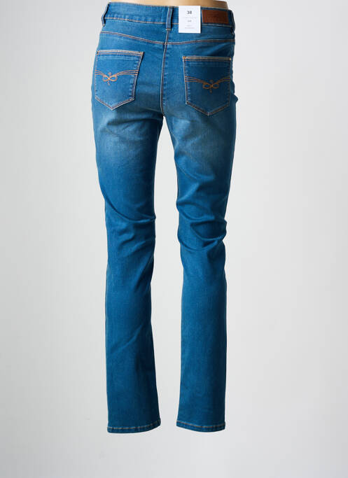 Jeans coupe slim stretch taille normale bleu JULIE GUERLANDE femme