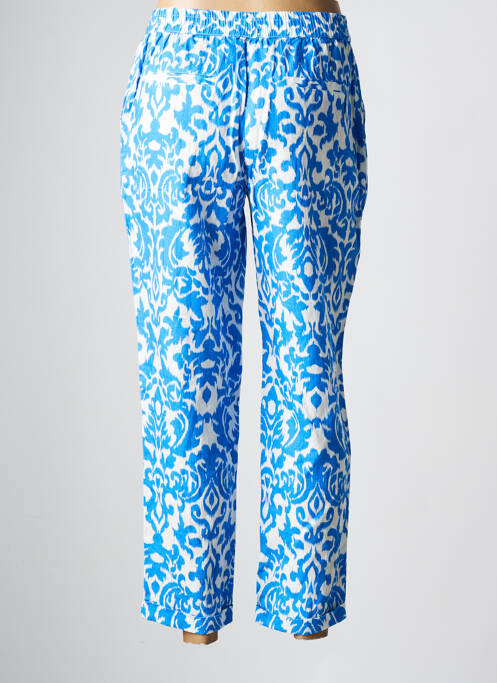 Pantalon 7/8 taille élastique taille normale bleu JULIE GUERLANDE femme