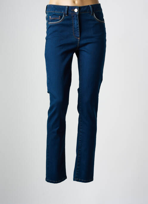 Jeans coupe slim bleu JULIE GUERLANDE femme