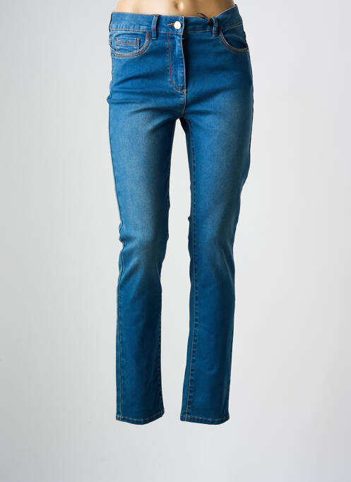 Jeans coupe slim bleu JULIE GUERLANDE pour femme