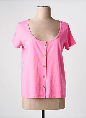 Top manches courtes manches courtes rose C'EST BEAU LA VIE femme
