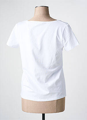 Top manches courtes manches courtes blanc C'EST BEAU LA VIE femme