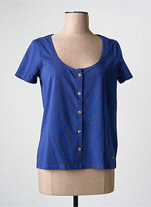 Top manches courtes manches courtes bleu C'EST BEAU LA VIE femme