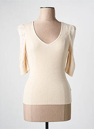 Top manches courtes manches courtes beige JULIE GUERLANDE femme