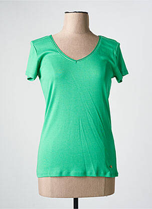 Top manches courtes manches courtes vert C'EST BEAU LA VIE femme