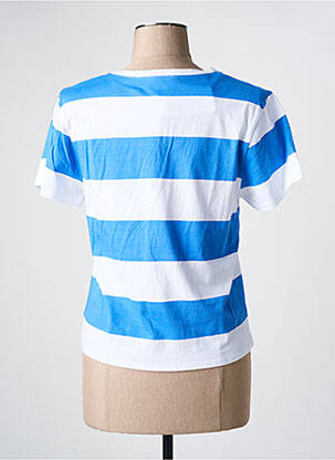 T-shirt imprimé fantaisie manches courtes bleu C'EST BEAU LA VIE femme