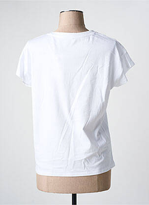 T-shirt coupe droite manches courtes blanc C'EST BEAU LA VIE femme