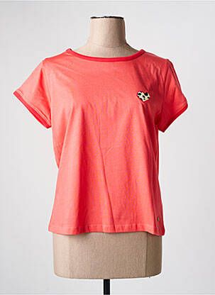 T-shirt coupe droite manches courtes rose C'EST BEAU LA VIE femme